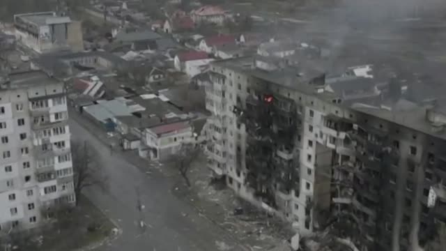 real war Ukraine/borodyanka now