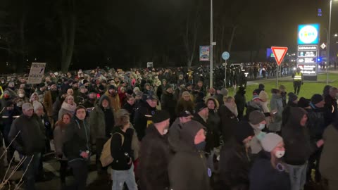 Wolgast: Der Demonstrationszug vom 12.01.2022
