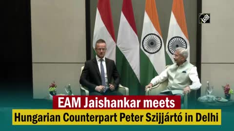 EAM Jaishankar meets Hungarian Counterpart Peter Szijjártó in Delhi
