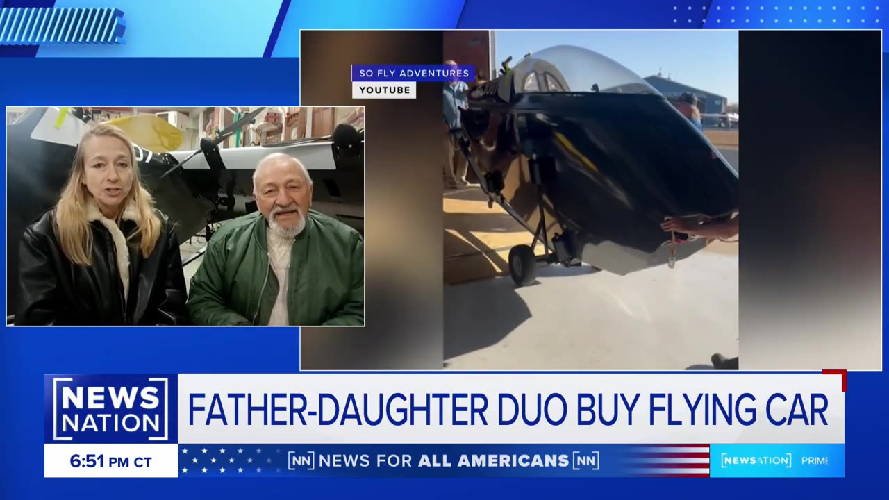 Flying car has father-daughter duo 'floating on air' | NewsNation Prime