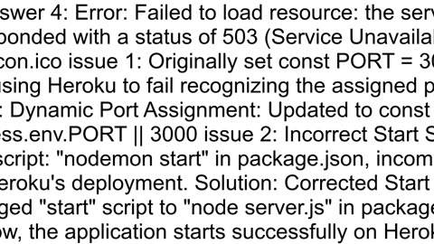 Failed to load resource the server responded with a status of 503 Service Unavailable faviconico