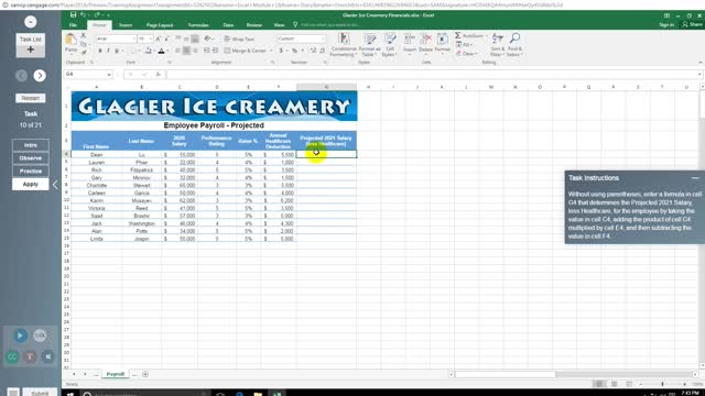 Excel CH 1 Training