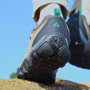 Hiking Shoes | Leather Hiking Shoes Wear-resistant Outdoor Sport Men Shoes Lace-Up Hunting Sneakers