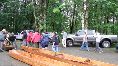 SNOQUALMIE TRIBE CANOE JOURNEY LAUNCH