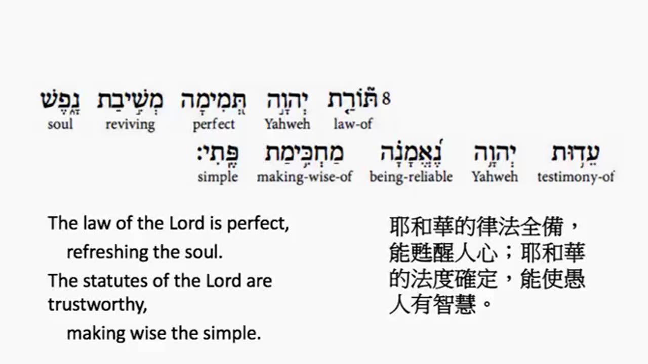 psalm 19 in hebrew _ salmo 19 en hebreo