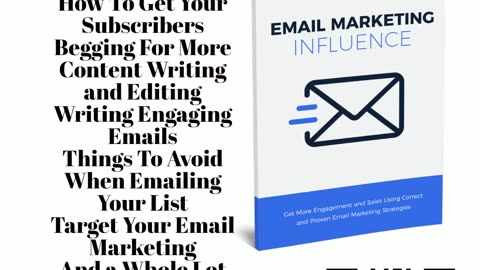 Email-Marketing-Influence Guide+Bonuses⚡️Earn 70% 2023