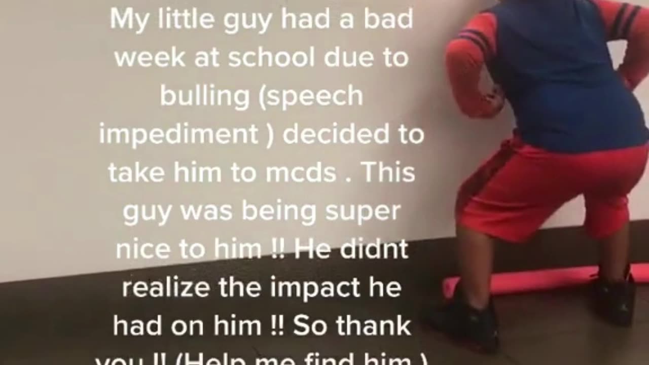 Bullied little boy, gets some help!