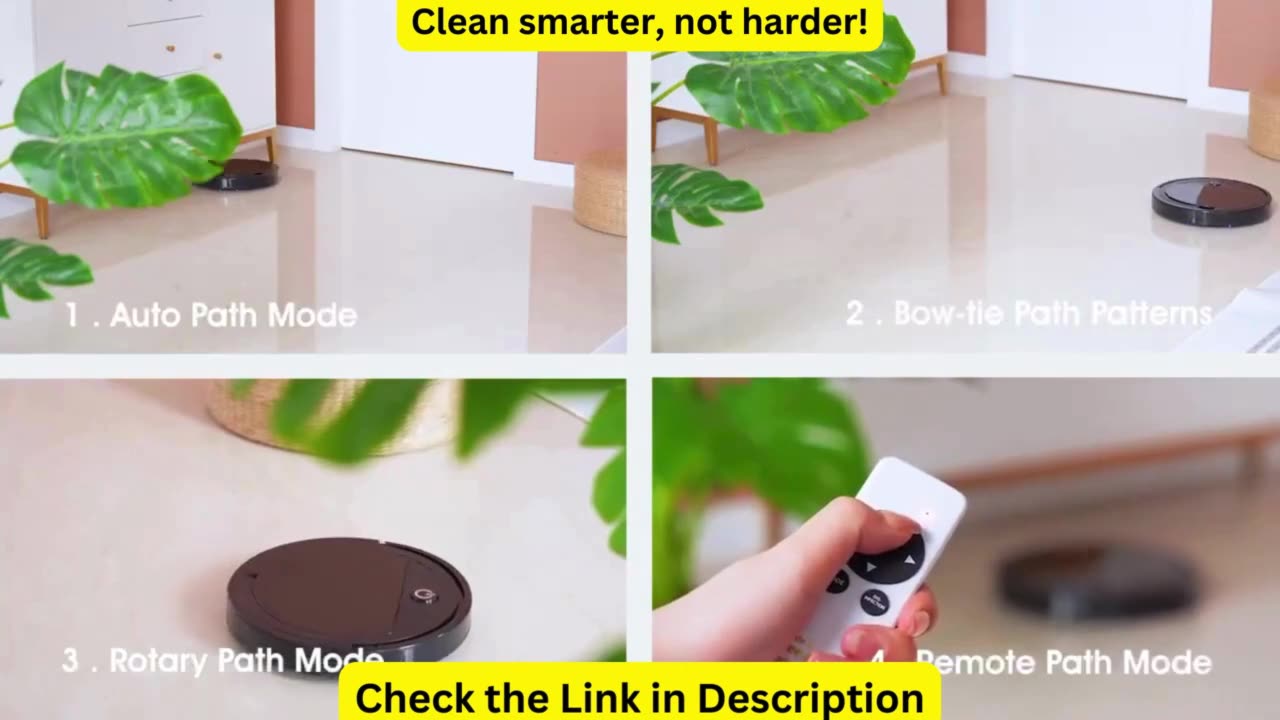 Intelligent Automatic Floor Sweeping Mopping Dust Cleaning 3 in 1 Robotic Vacuum Cleaner