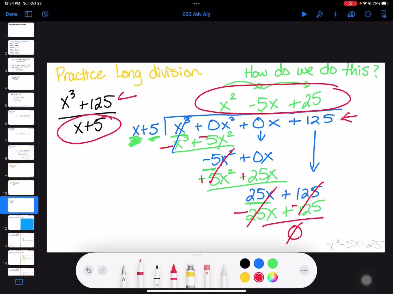 029 Adv Algebra