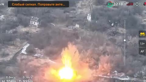 Footage from Ukrainian 77th Artillery