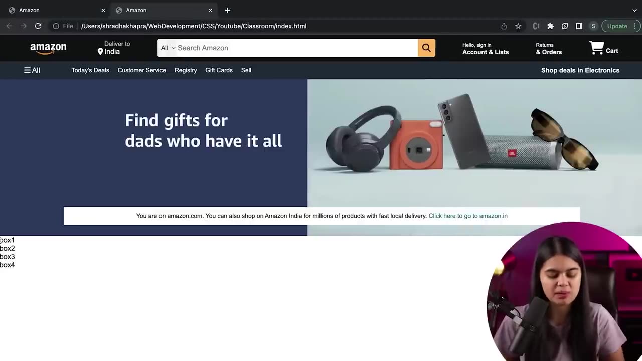 Building AMAZON Clone for Beginners - Project using HTML & CSS