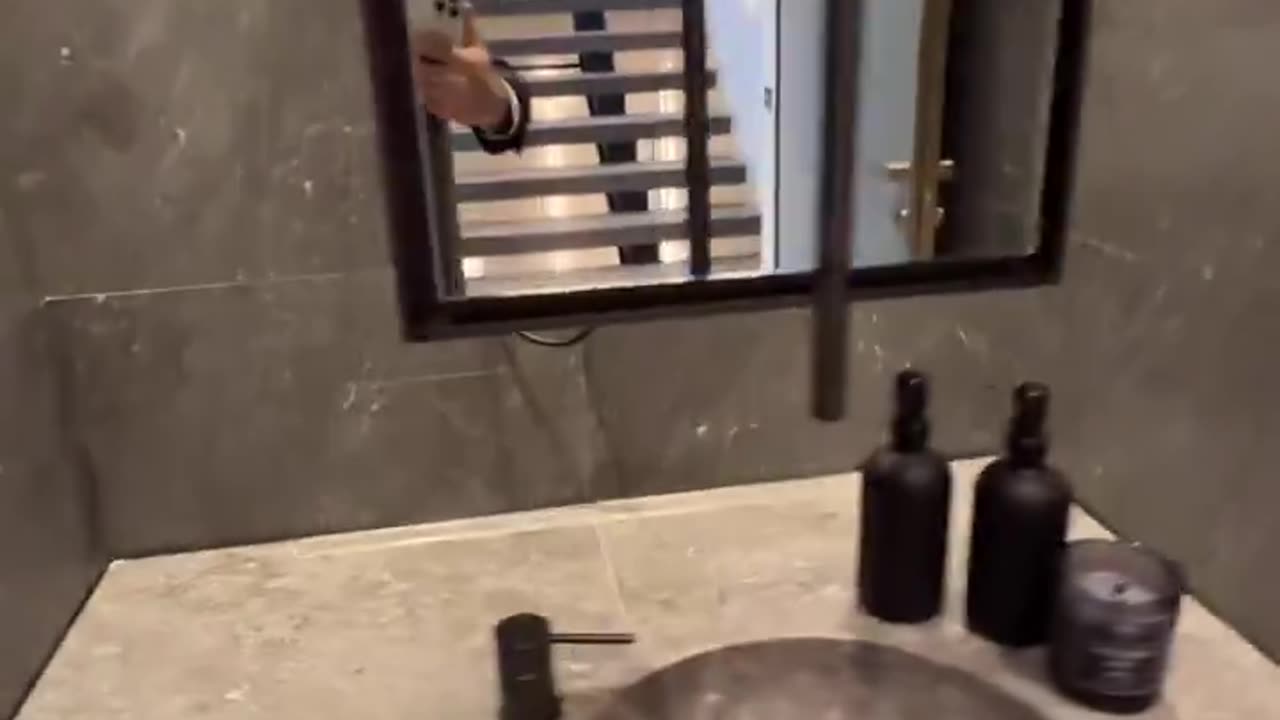 Inside a $44.5 MILLION MEGA MANSIONS guest bathroom!