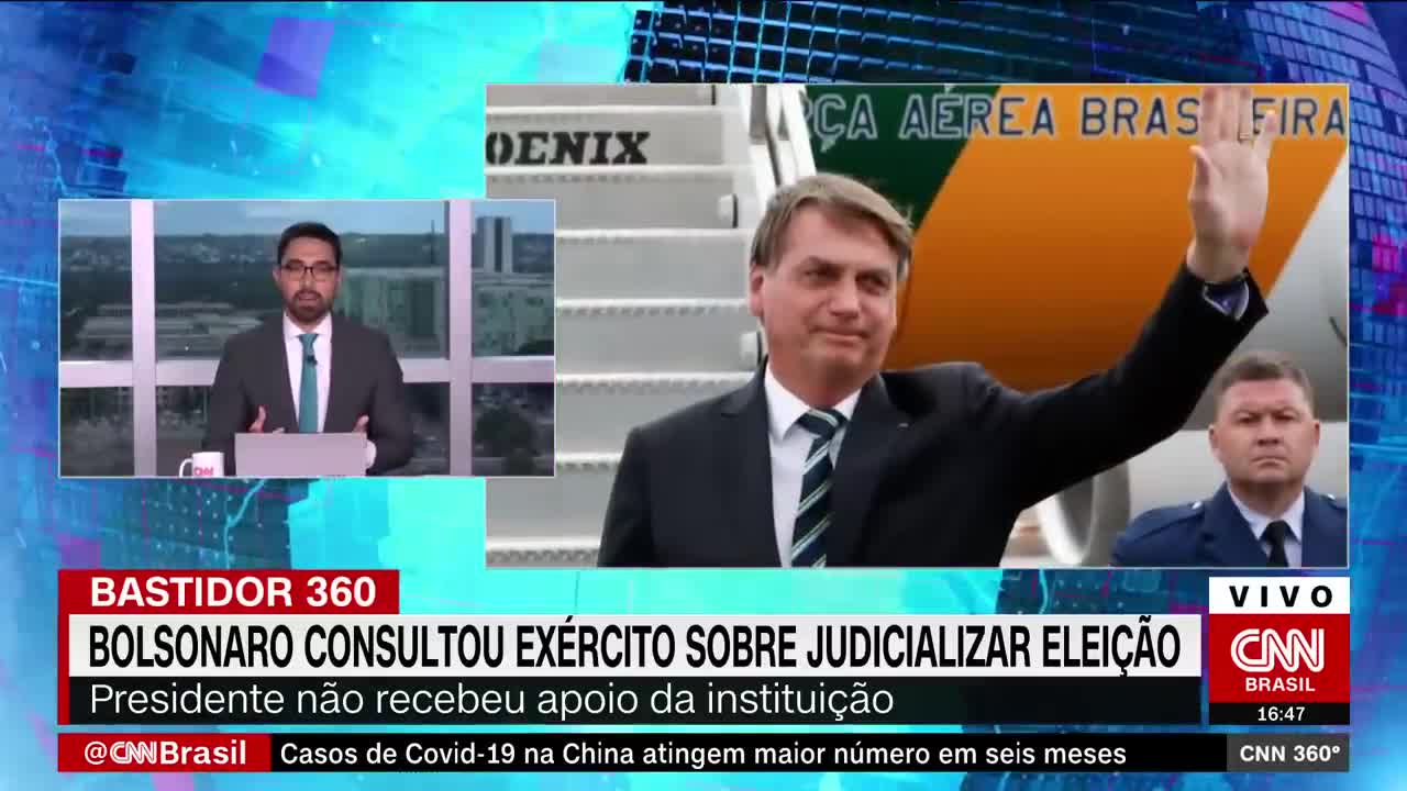 Bolsonaro consultou o Exército sobre judicializar a eleição | CNN 360º