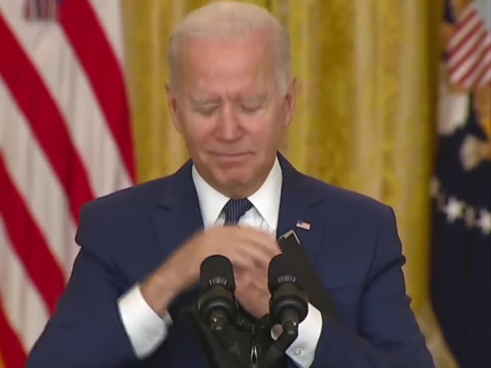 Biden acting...