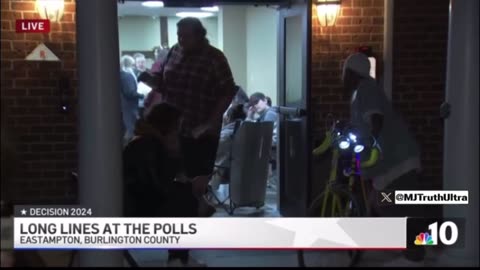 HAPPENING NOW… Voters are STILL at the Polls in Burlington County, NJ at Midnight