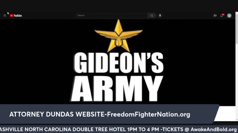 GIDEONS ARMY TONIGHT WED 5/17/23 @ 930 PM EST WITH ATTORNEY DUNDAS