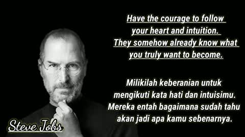 Wise words of wisdom Steve Jobs in English with translation QUOTES