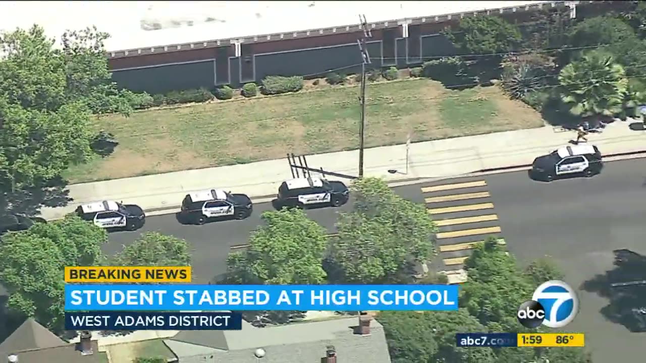 Student Stabbed at high school in South LA; suspect detained, police say