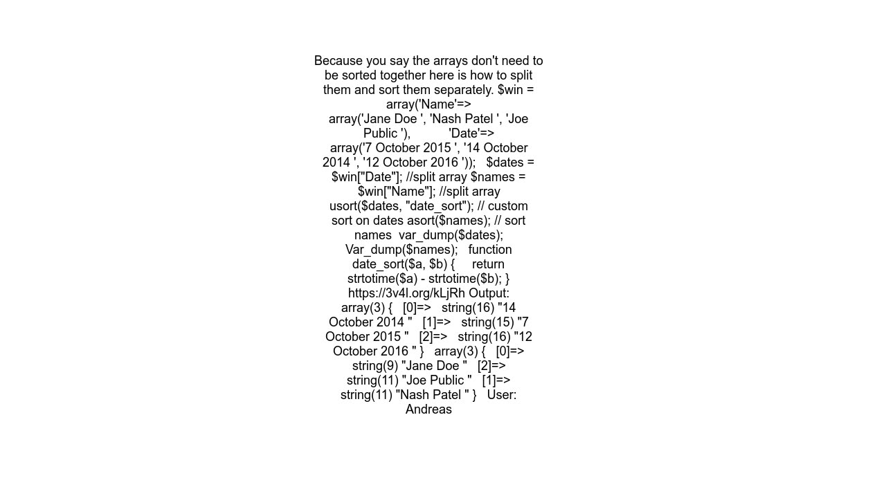 Multisorting 2d array by first row alphabetically then by second row39s quotj F Yquot dates