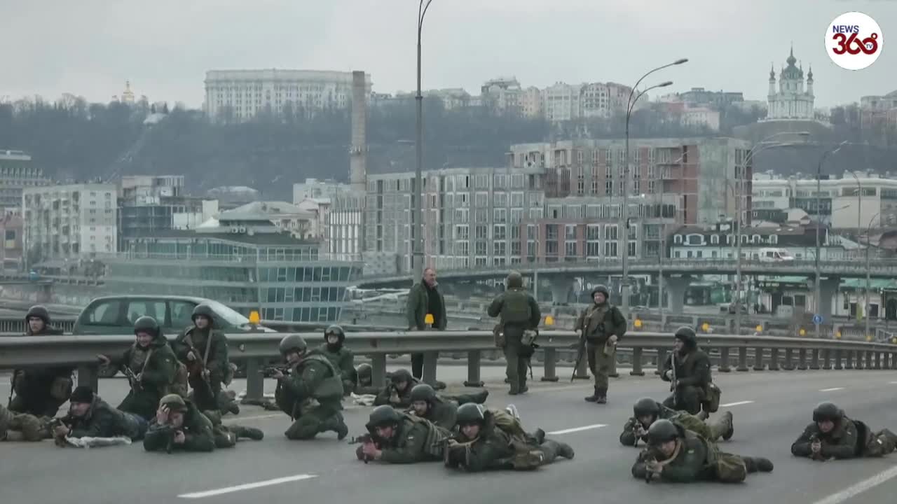 'We are still here' says defiant Ukraine President Zelenskyy on streets of Kyiv