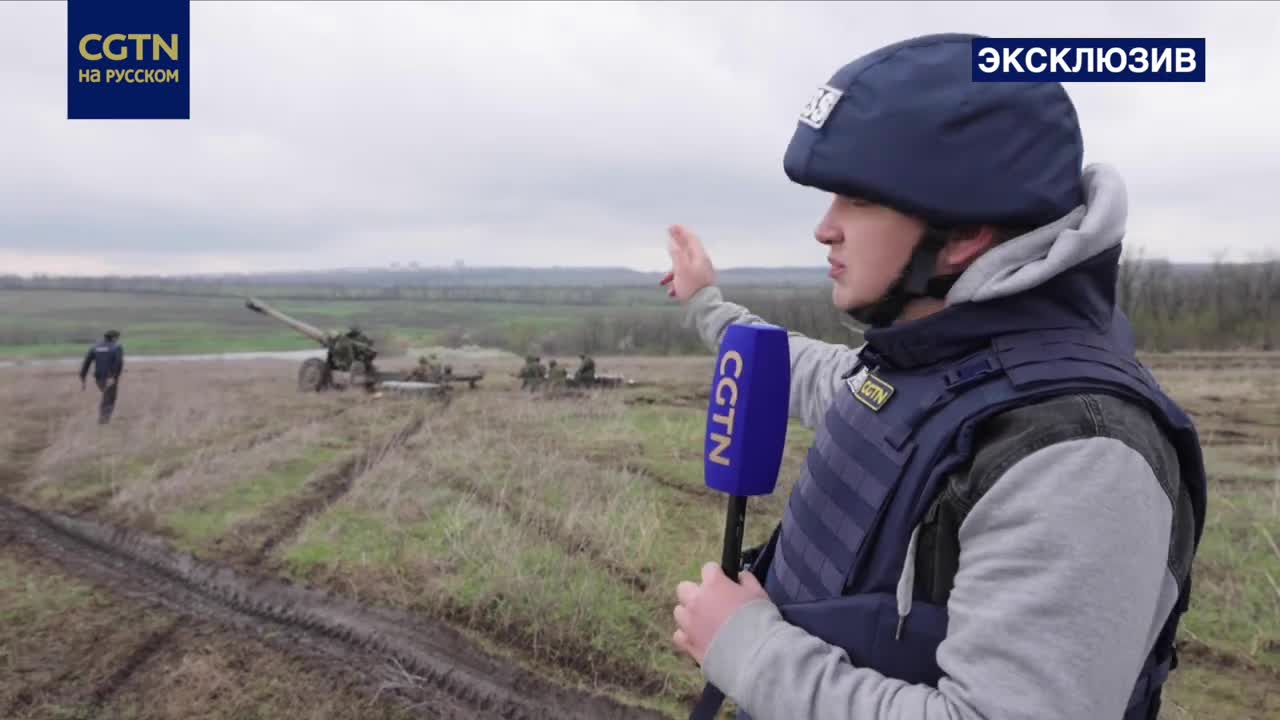 Ukraine War - D-20 howitzers of the People's Militia of the DPR