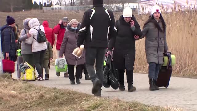 'We are really scared': Ukrainians flee war at home