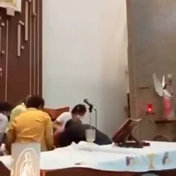 priest "dies suddenly" during live stream after getting vaccinated...