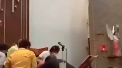 priest "dies suddenly" during live stream after getting vaccinated...