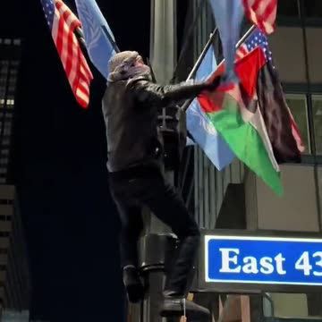 In New York Muslim immigrants tear down US flags