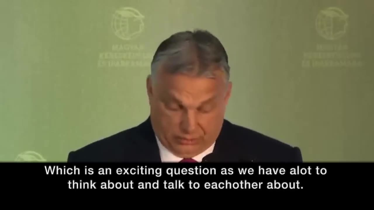 Hungarian Prime Minister Viktor Orban, a Patriot, explains war in Europe.