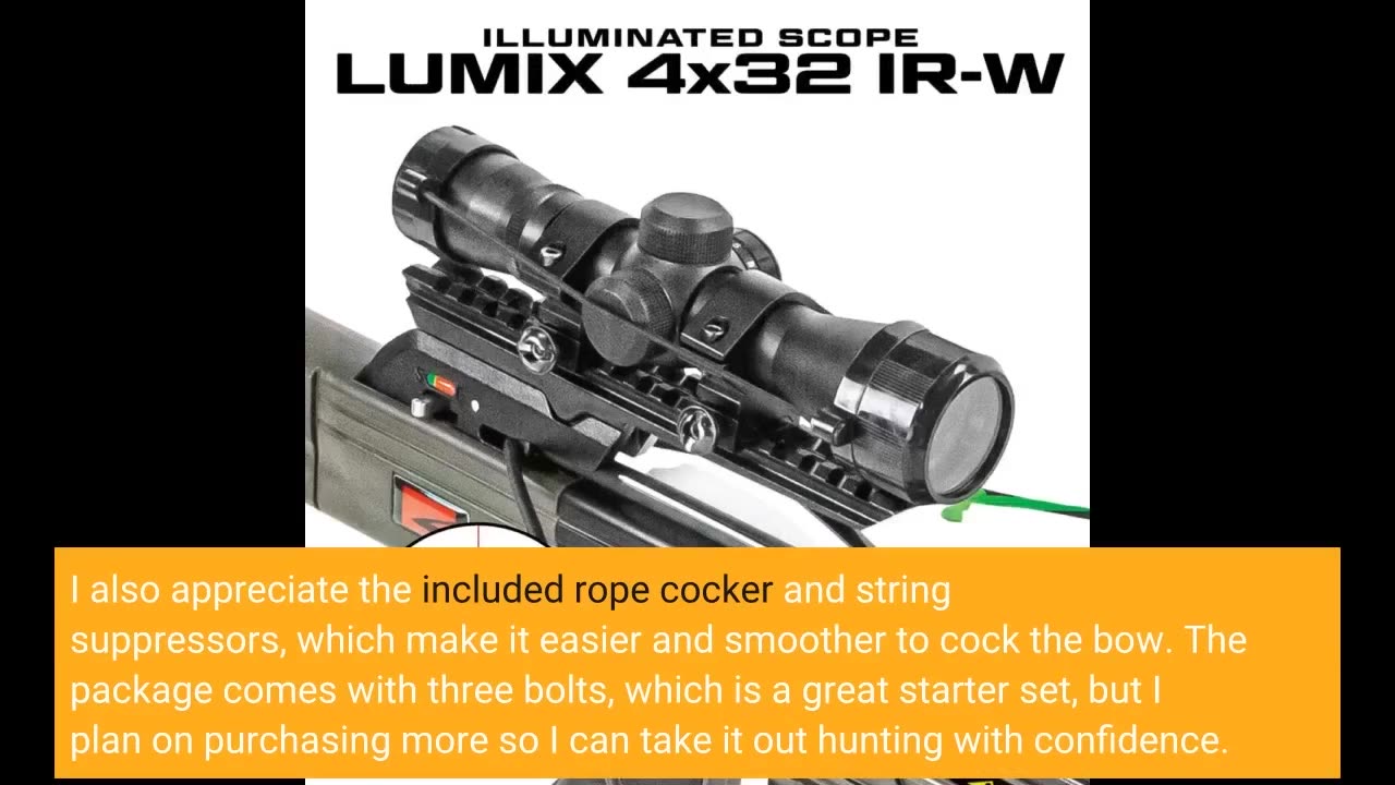 Customer Reviews: Killer Instinct Lethal 405 Crossbow Pro Package with 4 x 32 Non-Illuminated S...