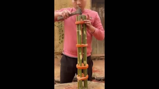 How To Make Machine Gun From Bamboo _ #shorts