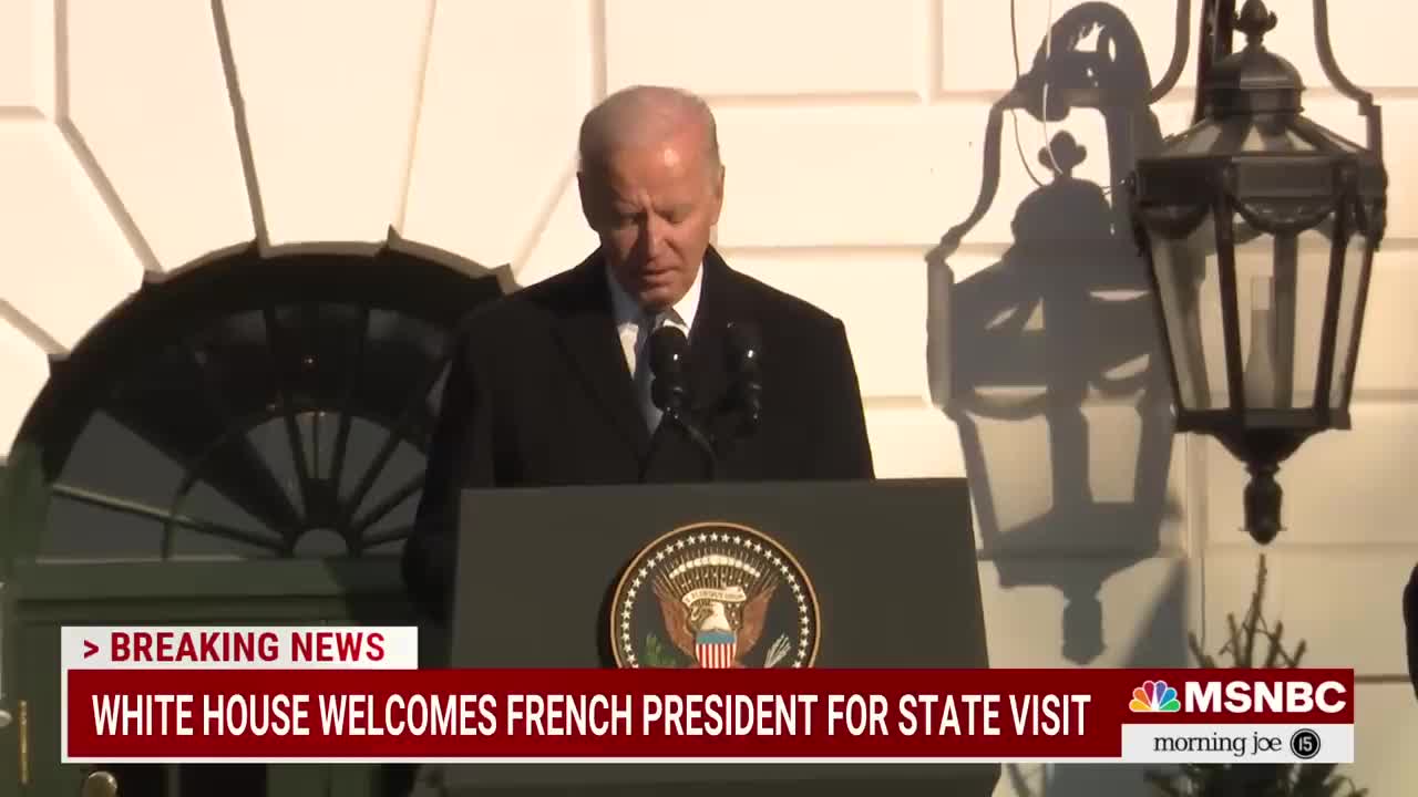 Biden Welcomes French President Macron To White House