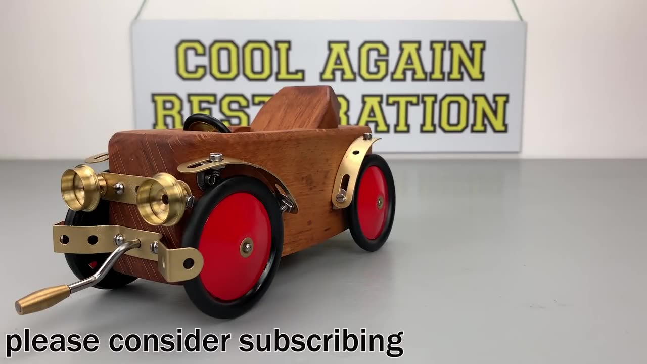 Vintage Wooden Toy Car - Restoration & Repair