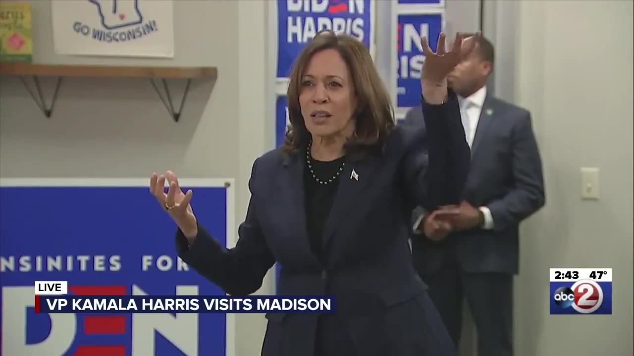 Deep Thought With Kamala Harris: Today's Big Person's Word Is 'Democracy'