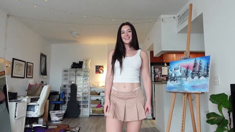 TINY mini skirt try on haul + review