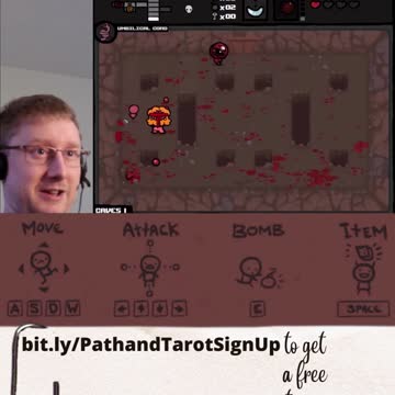 Searching For Tarot Cards In The Binding of Isaac Run 13, social clip 4.