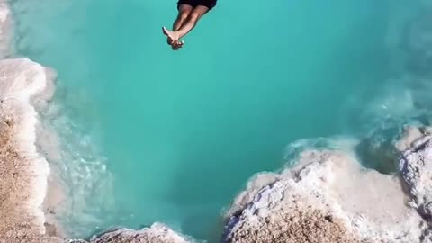 Enjoy reading time floating on the salt bath in Egypt