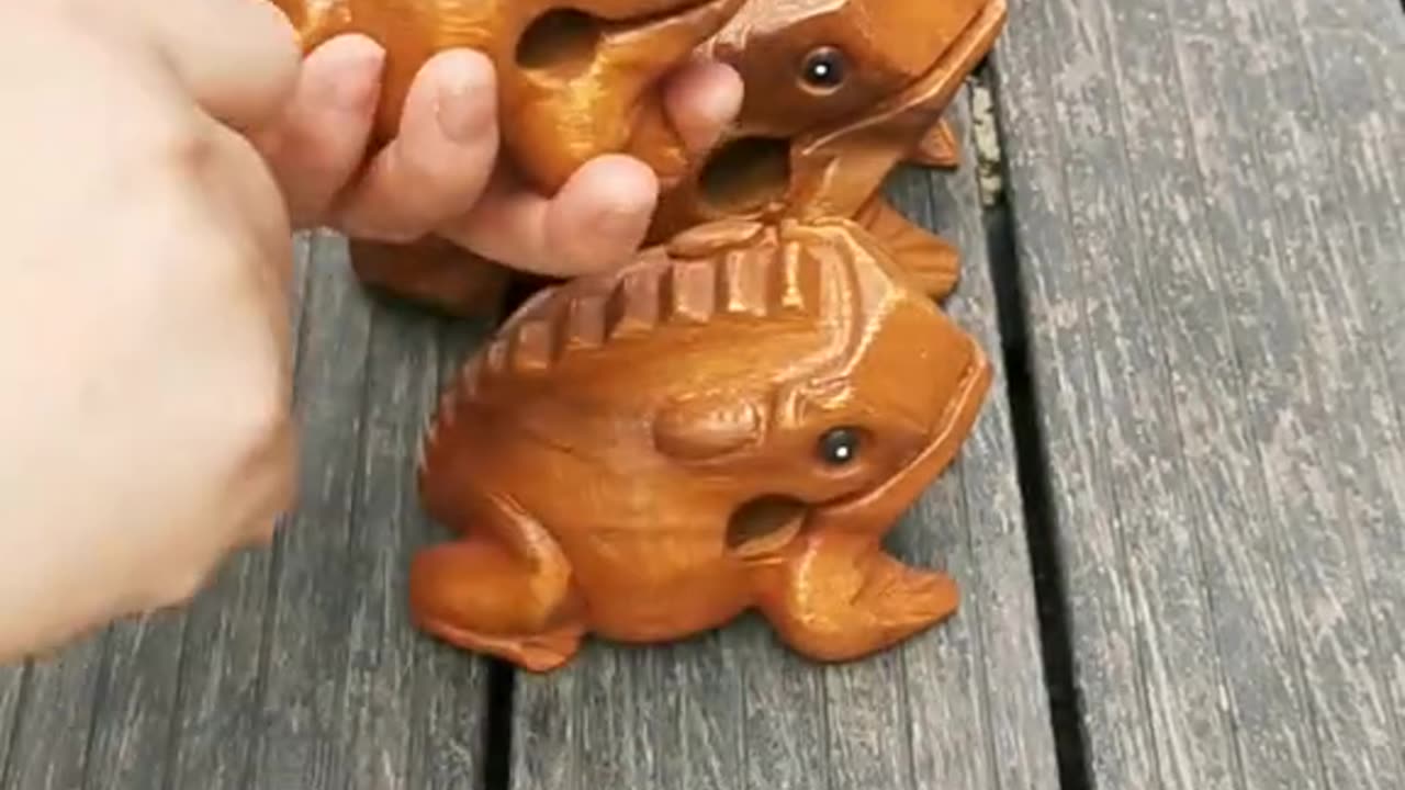 Different Sounds From Wooden Frog