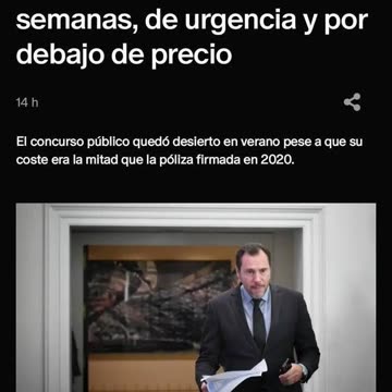 #Puente contrató el seguro contra #DANAs hace semanas, de urgencia y por debajo de precio