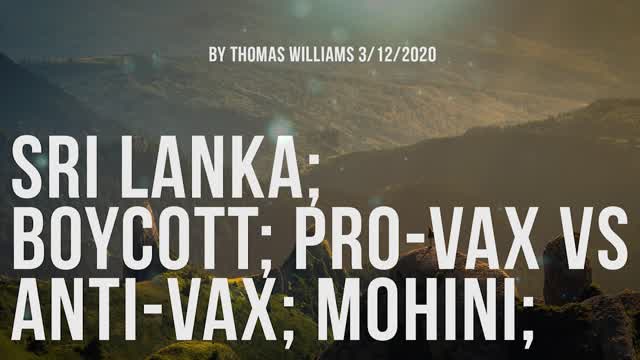 Sri Lanka; Boycott; Pro-Vax vs Anti-Vax; Mohini;