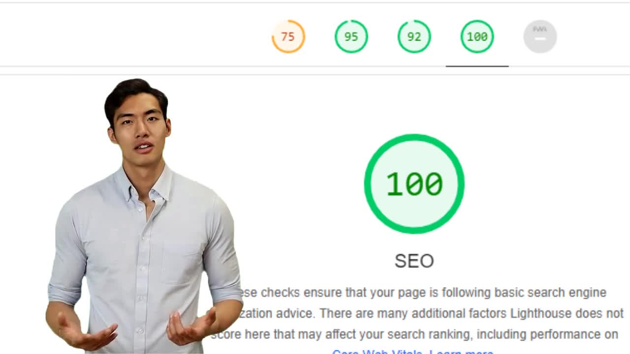 11 Vérifiez le score SEO technique de Lighthouse pour chaque page Web