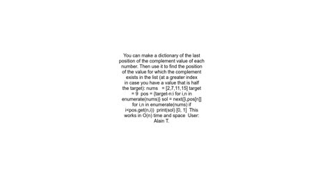 leetcode two sum problem algorithm efficiency