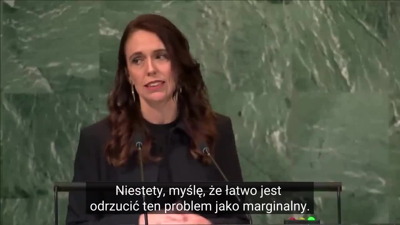 Jacinda Ardern - wystąpienie przed ONZ