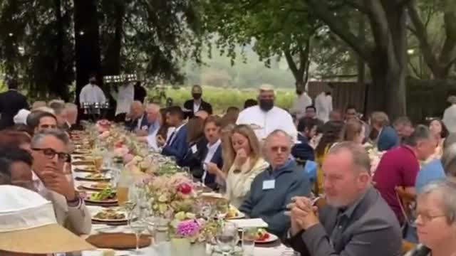 Nancy Pelosi and friends in Napa Valley