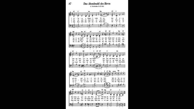 Das Abendmahl des Herrn (Lied 87 aus Singt Jehova Loblieder)