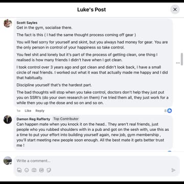 I cut two of my mates off due to getting on the gear every weekend