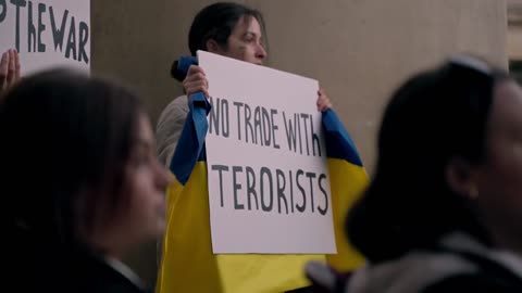 Ukrainians Protest the WAR