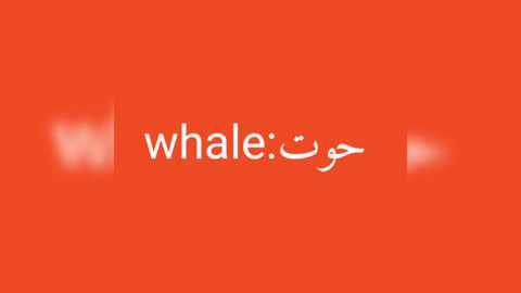 Whale معنى كلمة