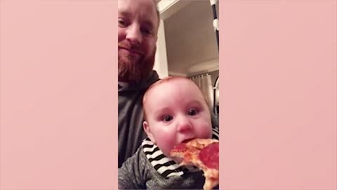 Funny Baby Playing with Daddy Moments